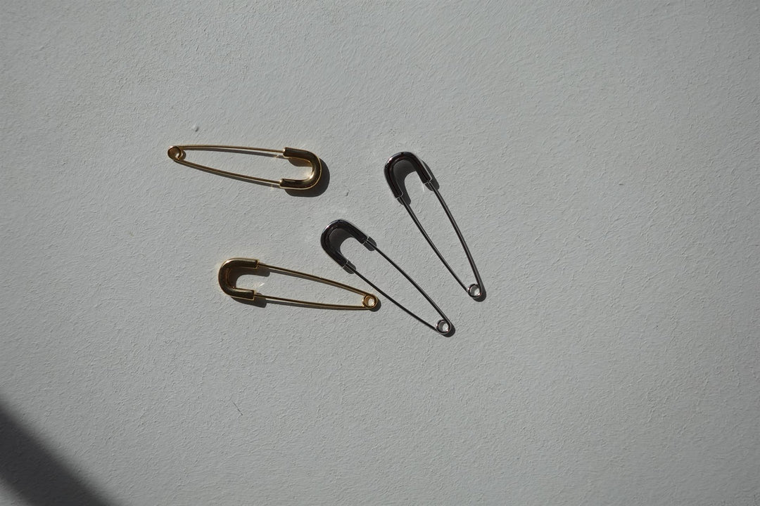 Gold Pin Earrings
